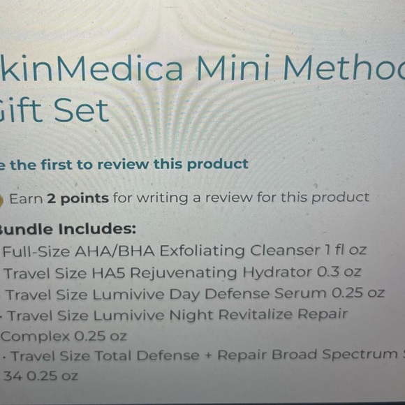SkinMedica, your mini method kit, sealed, NWT, the perfect kit expiration 1/25 - Picture 5 of 8
